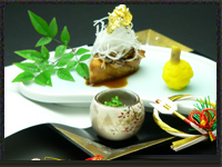 1月ご夕食メニュー逸品（1品）紹介 【焼物】鰤桑焼